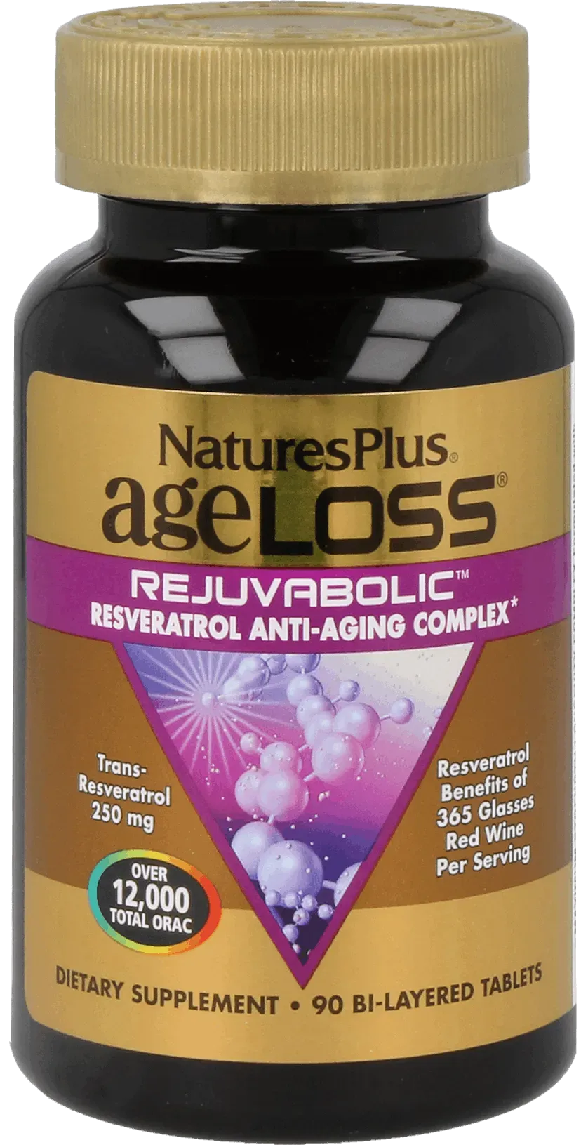 AgeLoss Rejuvabolic Resveratrol Complex - 90 Bilayer tablets