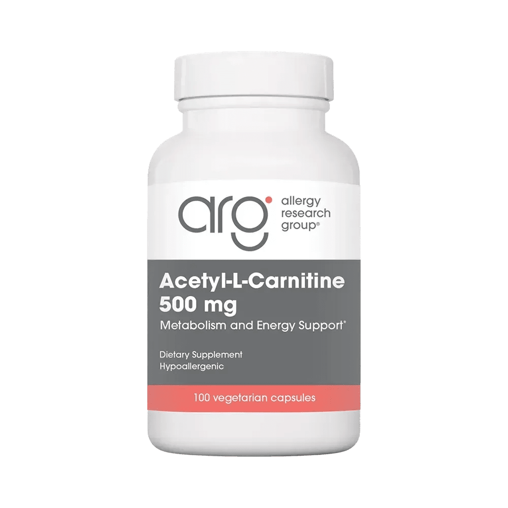 Allergy Research Group Acetyl-L-Carnitine 500mg - 100 capsules - Deltastar