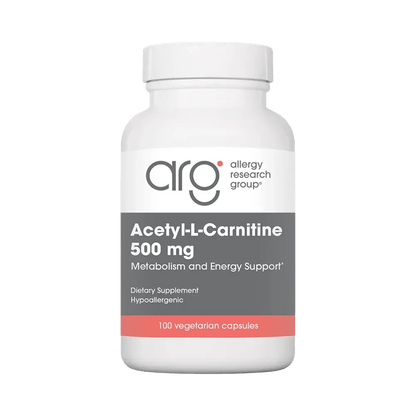 Allergy Research Group Acetyl-L-Carnitine 500mg - 100 capsules - Deltastar