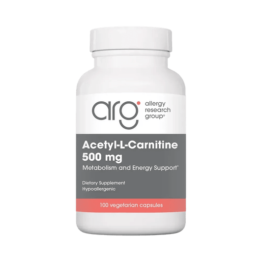 Allergy Research Group Acetyl-L-Carnitine 500mg - 100 capsules - Deltastar