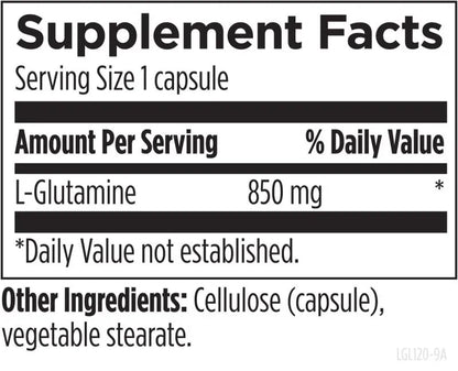 L-Glutamine - 120 capsules