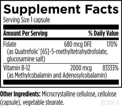 Ultra B12-Folate - 90 capsules