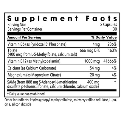 SAMe + Cofactors 200mg - 60 capsules