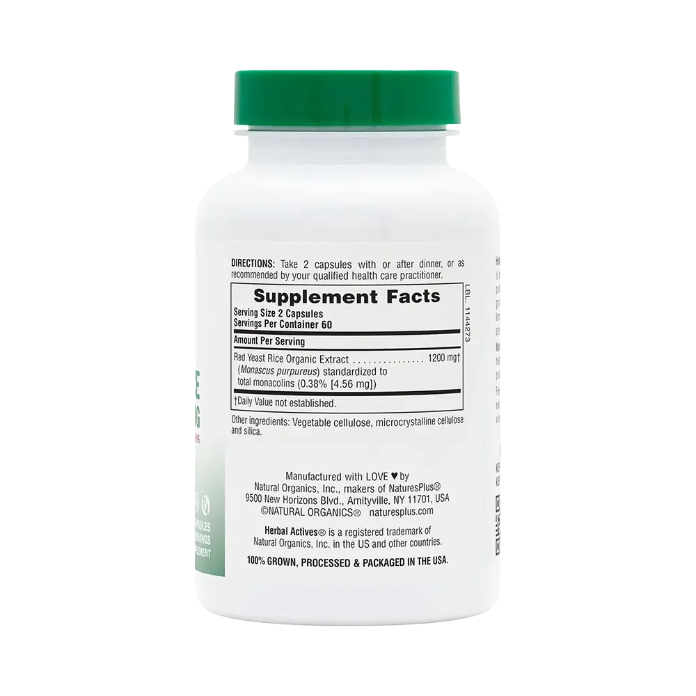 Herbal Actives Red Yeast Rice - 120 capsules