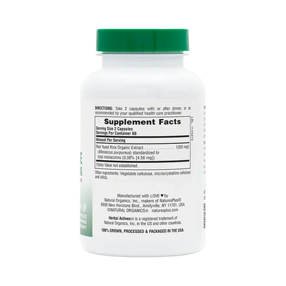 Herbal Actives Red Yeast Rice - 120 capsules