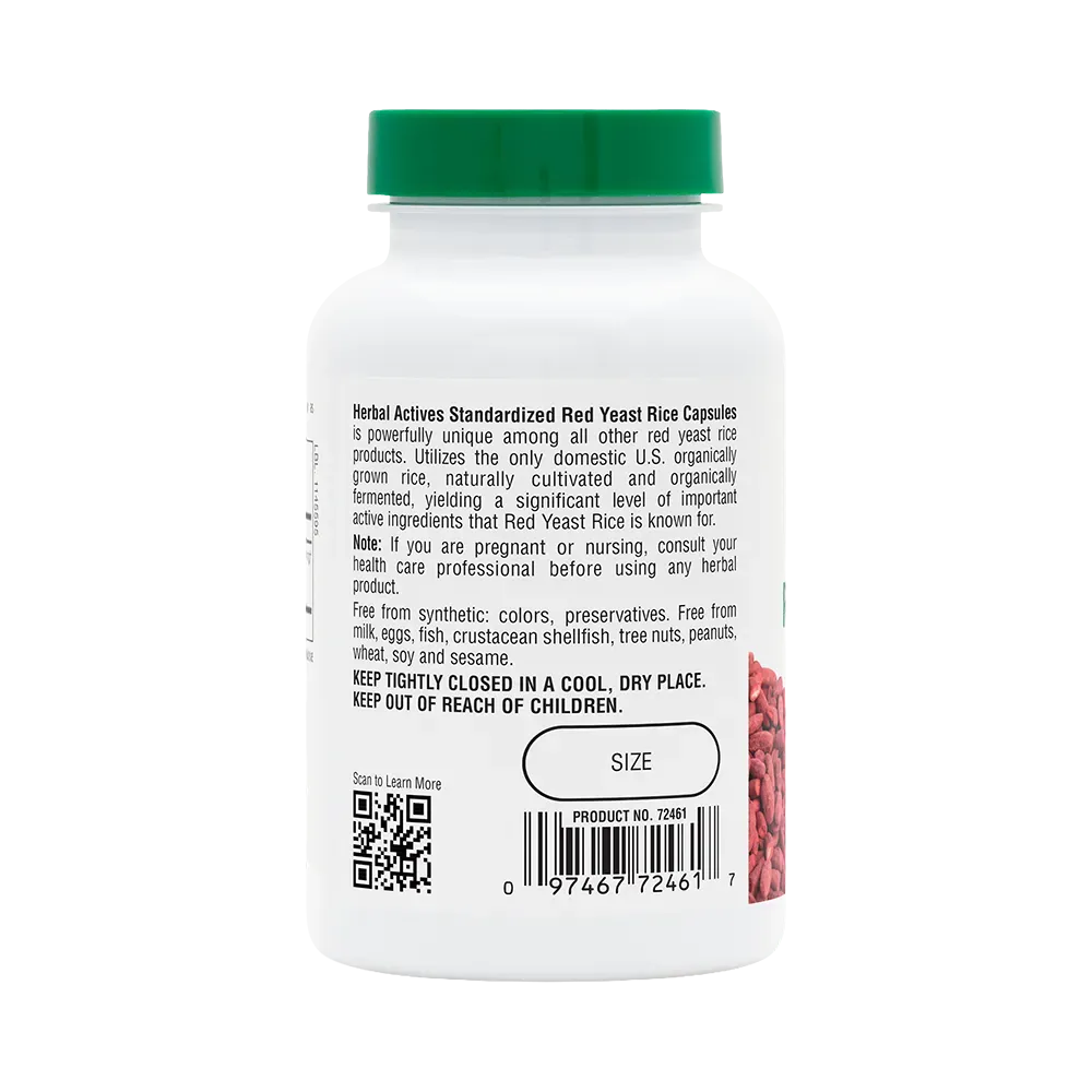 Herbal Actives Red Yeast Rice - 120 capsules