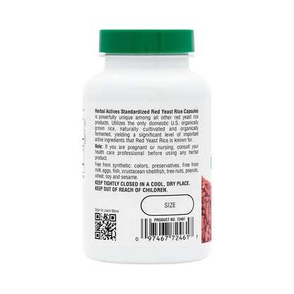 Herbal Actives Red Yeast Rice - 120 capsules
