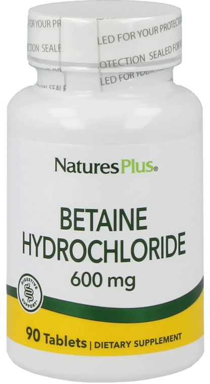 Betaine Hydrochloride - 90 tablets