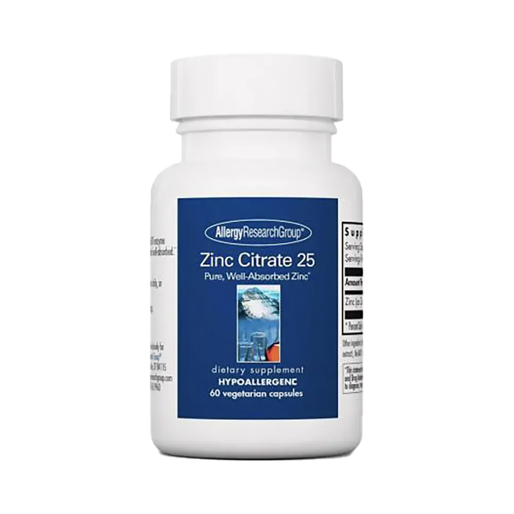 Zinc Citrate 25 - 60 capsules