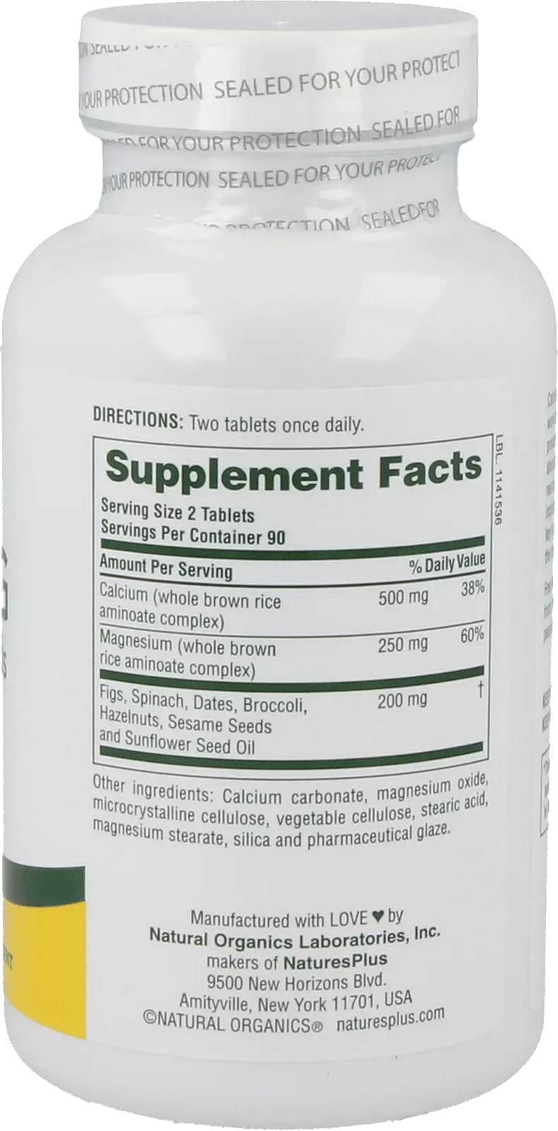 CAL/MAG with Whole Foods - 180 Tablets