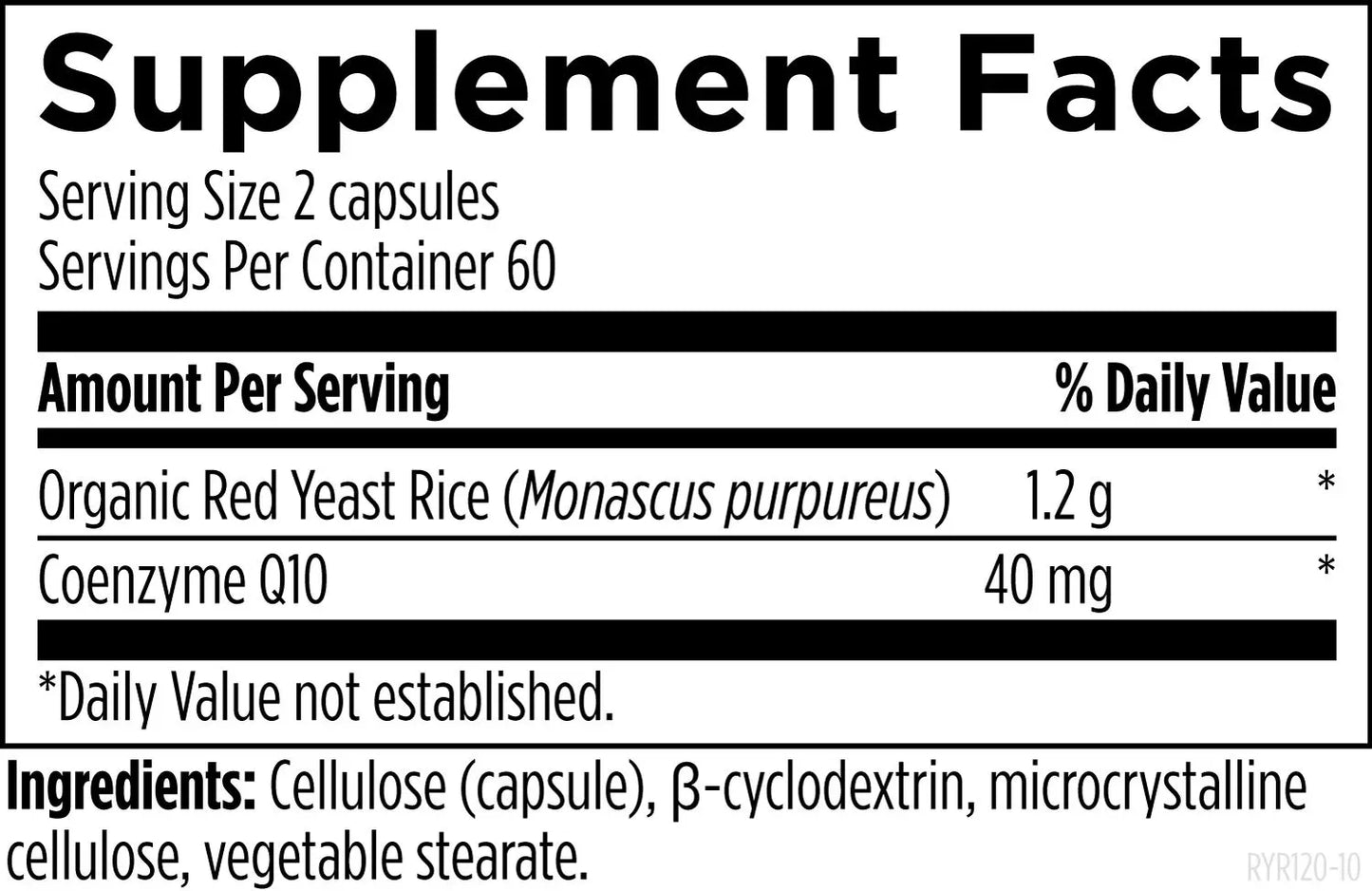 RYR Synergy™ - 120 capsules