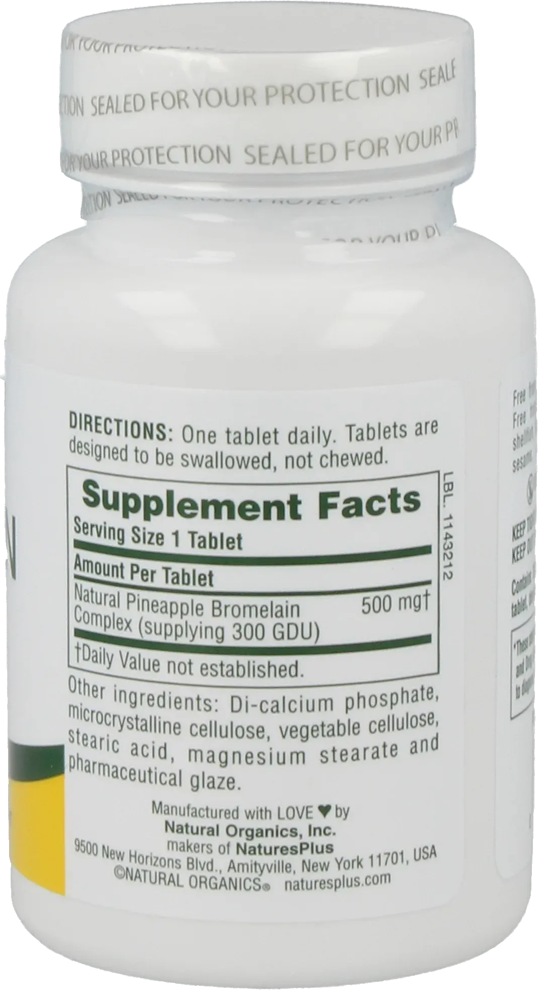 Bromelain 500 mg - 60 Tablets