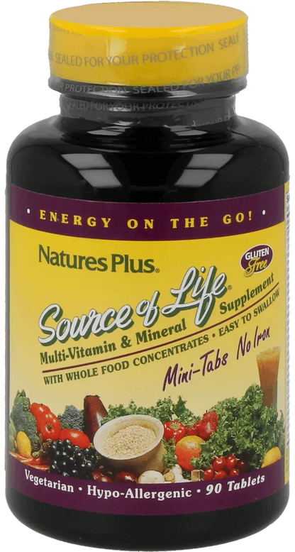 Source of Life® No Iron - 90 Mini Tablets