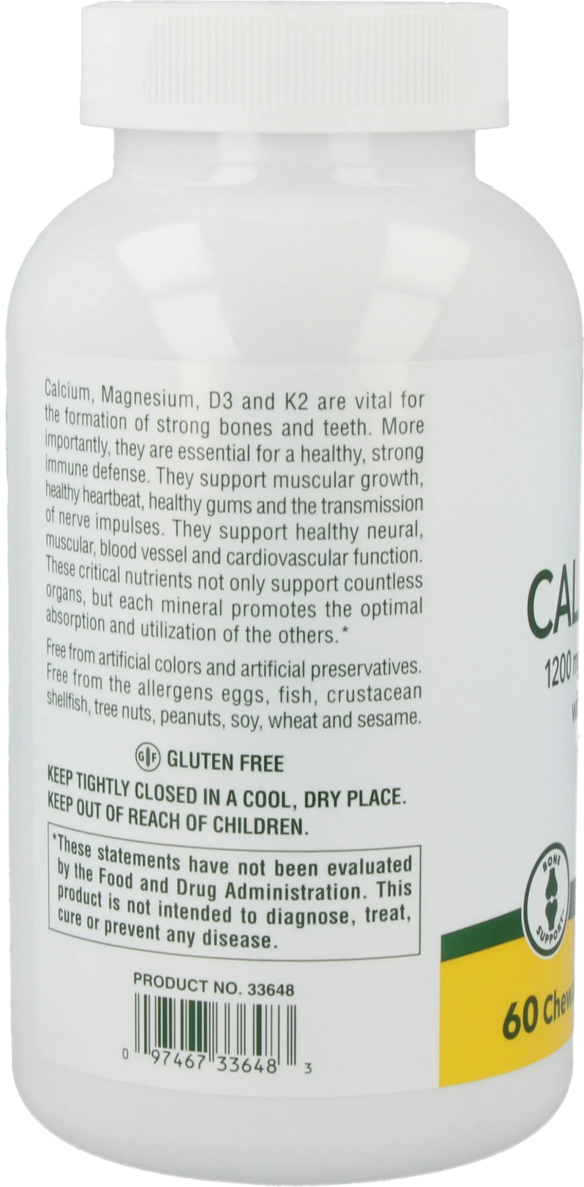 Cal/Mag/Vit. D3 with Vitamin K2 - 60 Lozenges