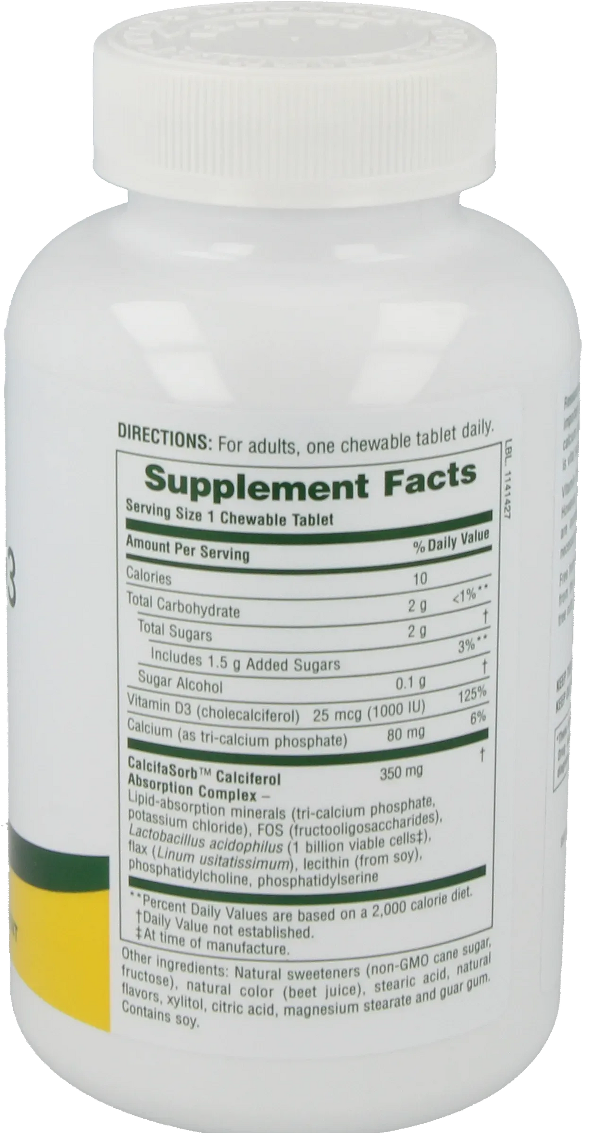 Vitamin D3 1000 IU tablets - 90 Lozenges