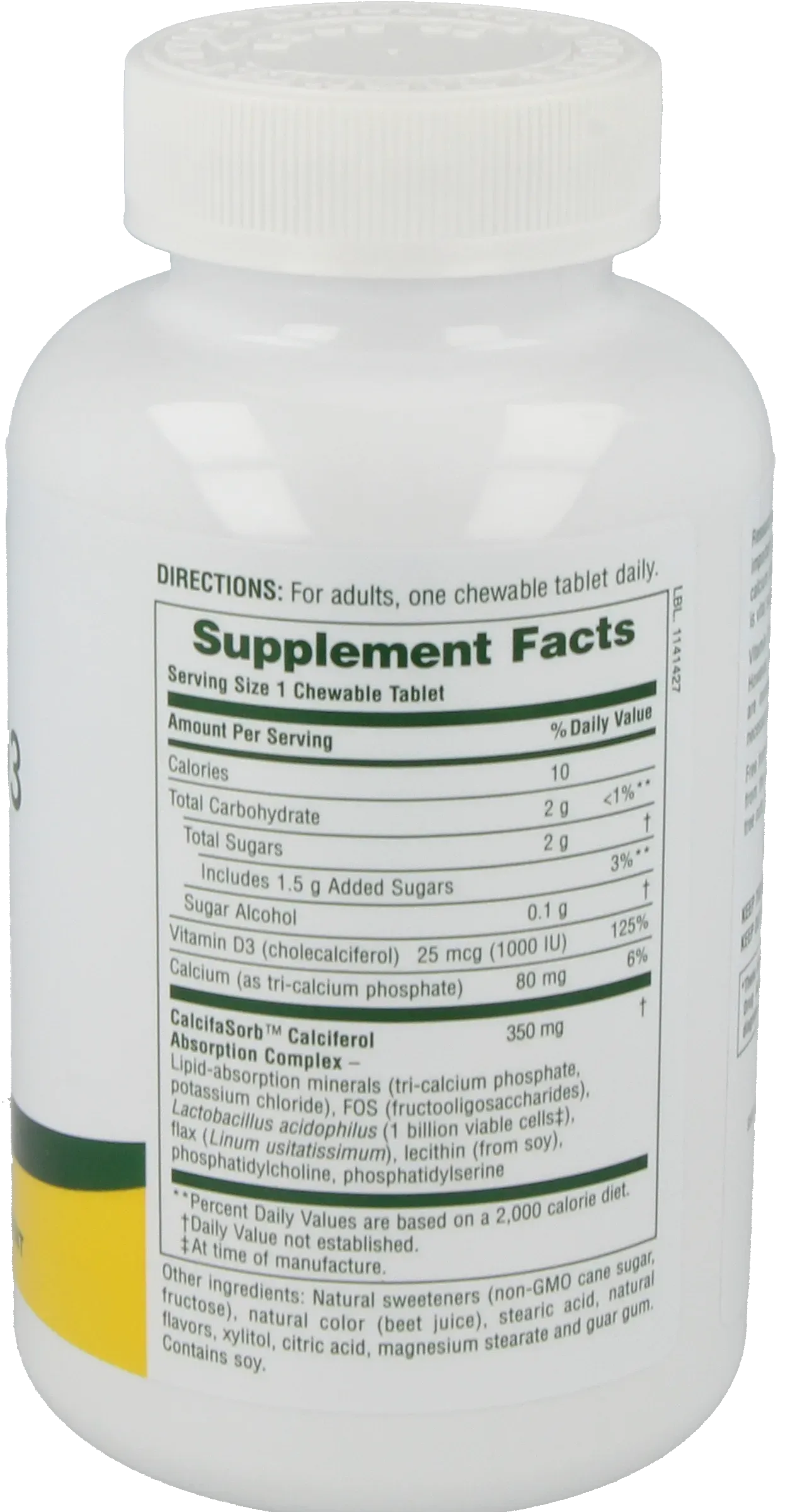 Vitamin D3 1000 IU tablets - 90 Lozenges