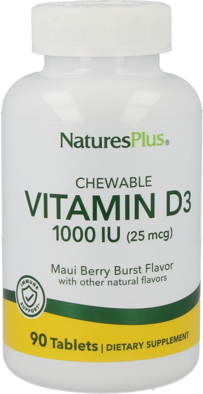Vitamin D3 1000 IU tablets - 90 Lozenges