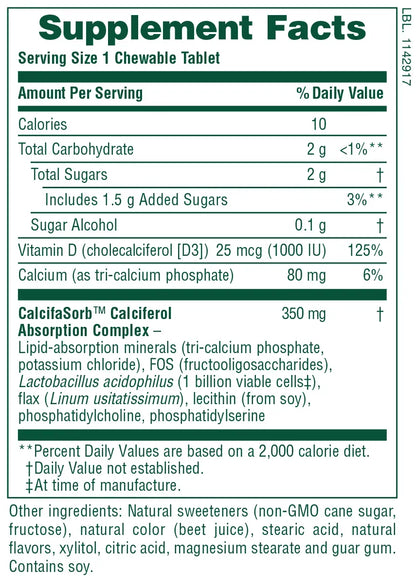 Vitamin D3 1000 IU tablets - 90 Lozenges