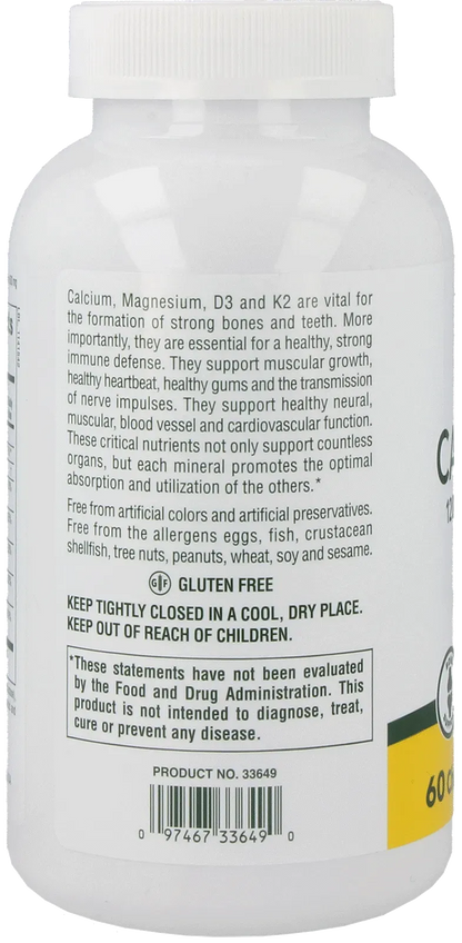 Calcium/Magnesium/Vitamin D3 with Vitamin K2 Vanilla - 60 chewables