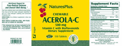 Acerola-C 500 mg Vitamin C - 90 Lozenges