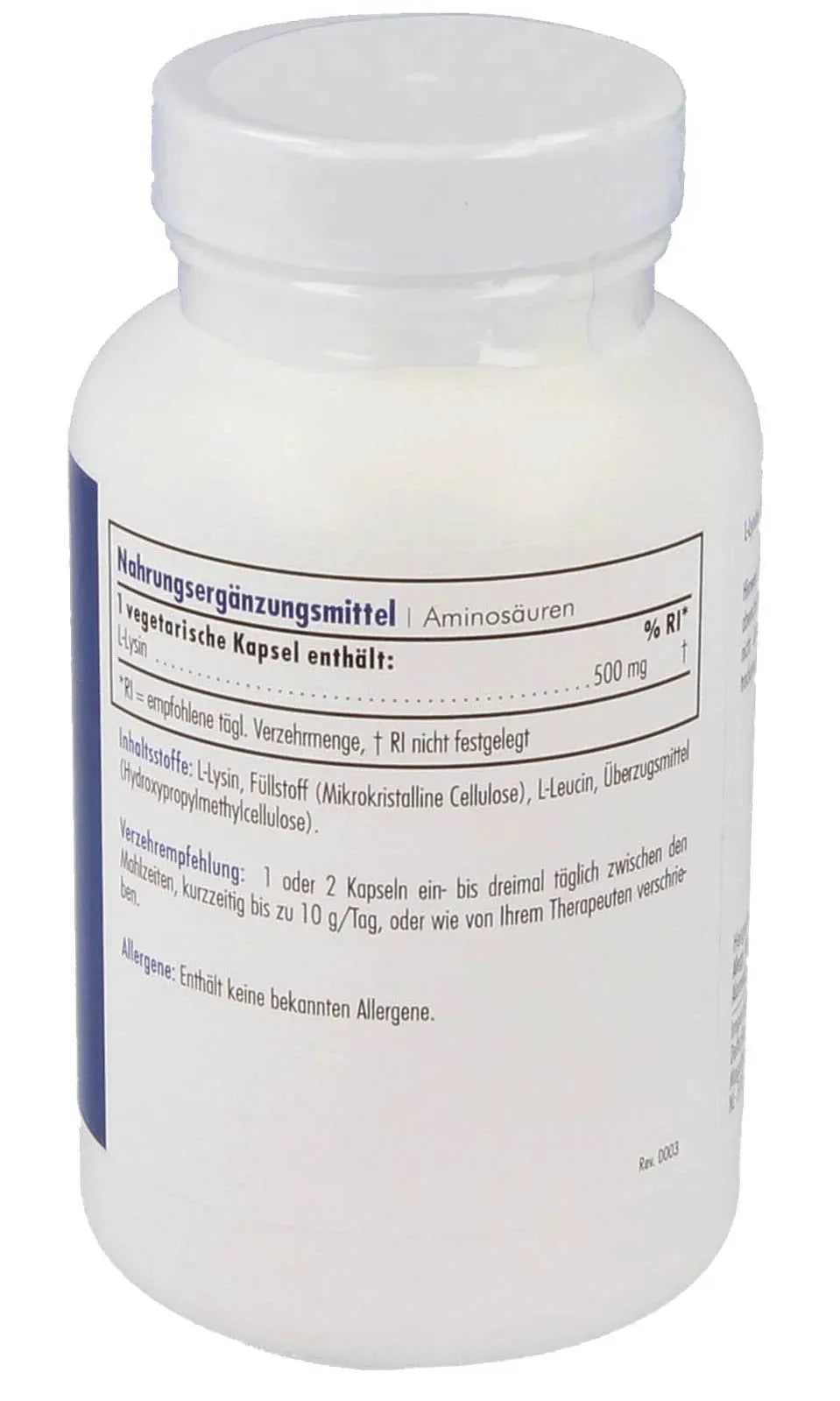 L-Lysine - 100 capsules