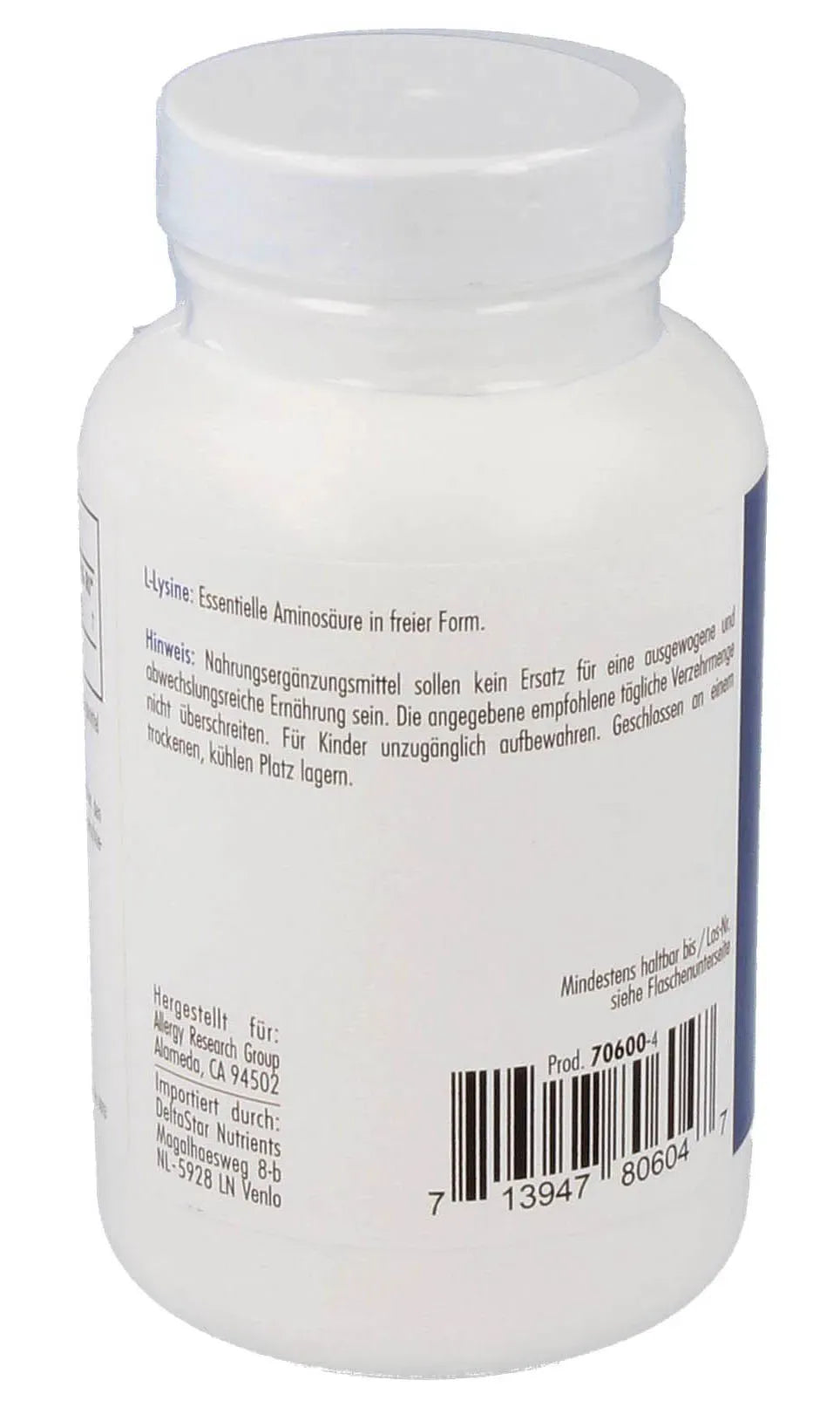 L-Lysine - 100 capsules