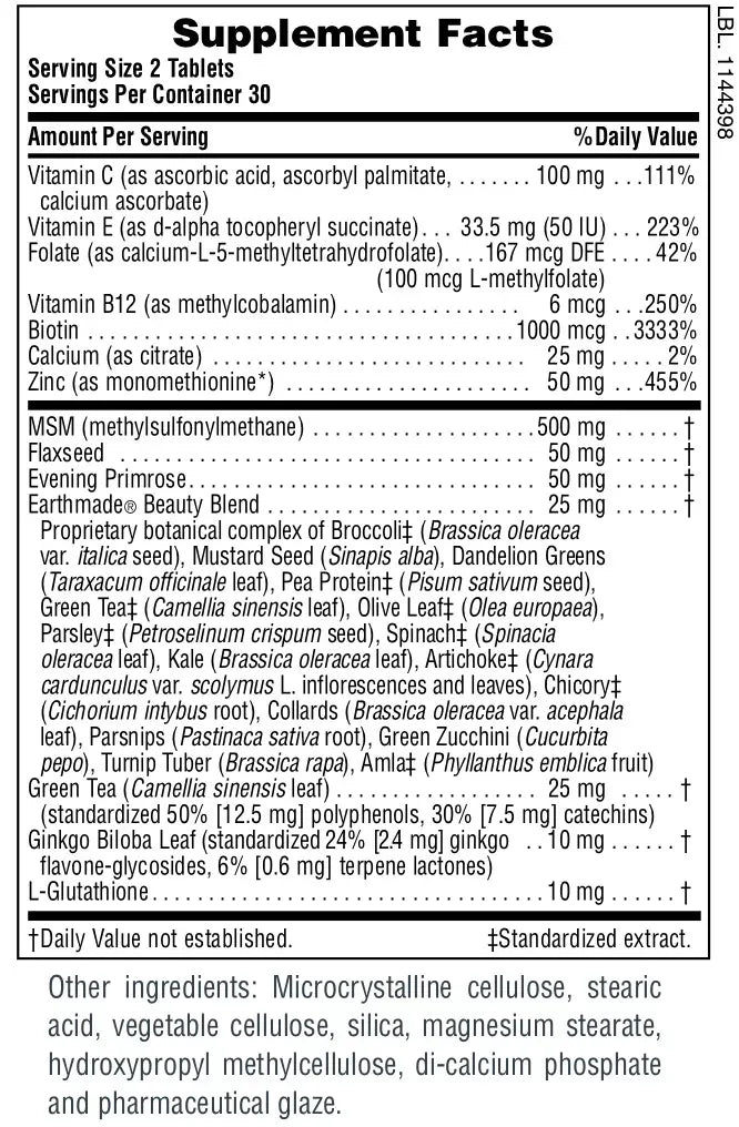 Herbal Actives Hair, Skin & Nails - 60 tablets