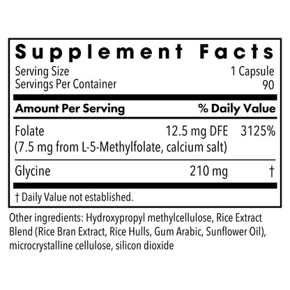 MethylPro® L Methylfolate 7.5mg - 90 capsules