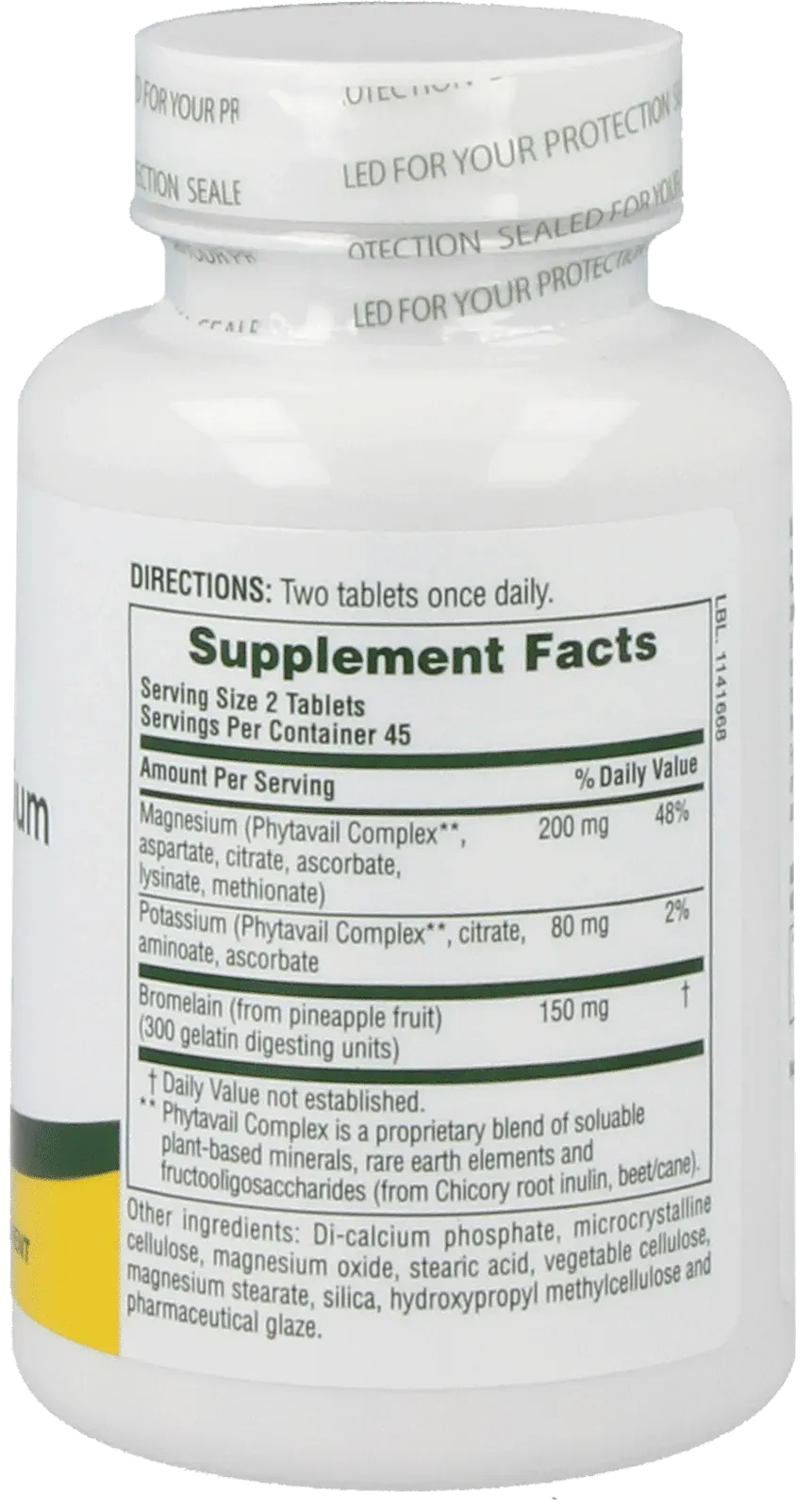 Dyno-Mins® Magnesium, Potassium & Bromelain - 90 Tablets