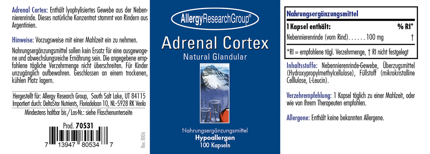 Adrenal Cortex - 100 Vegan capsules