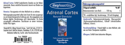 Adrenal Cortex - 100 Vegan capsules