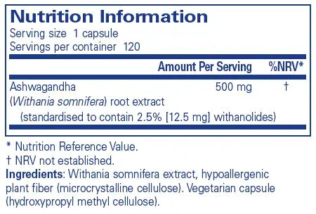 Ashwagandha - 120 capsules