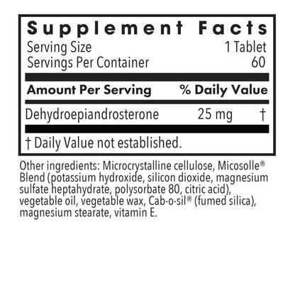 DHEA 25 mg - 60 tablets