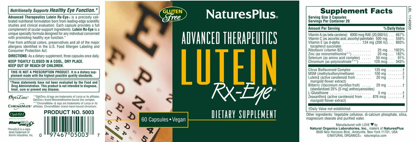 Lutein Rx-Eye® - 60 capsules