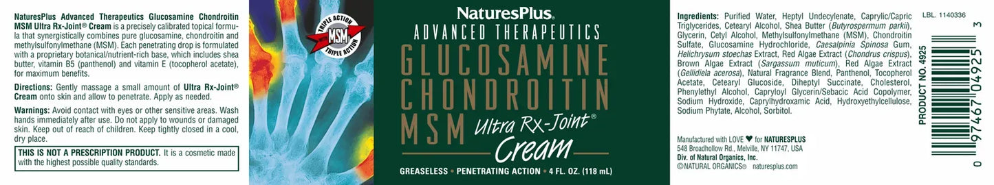 Ultra Rx-Joint® Cream (Dose) - 118ml Cream