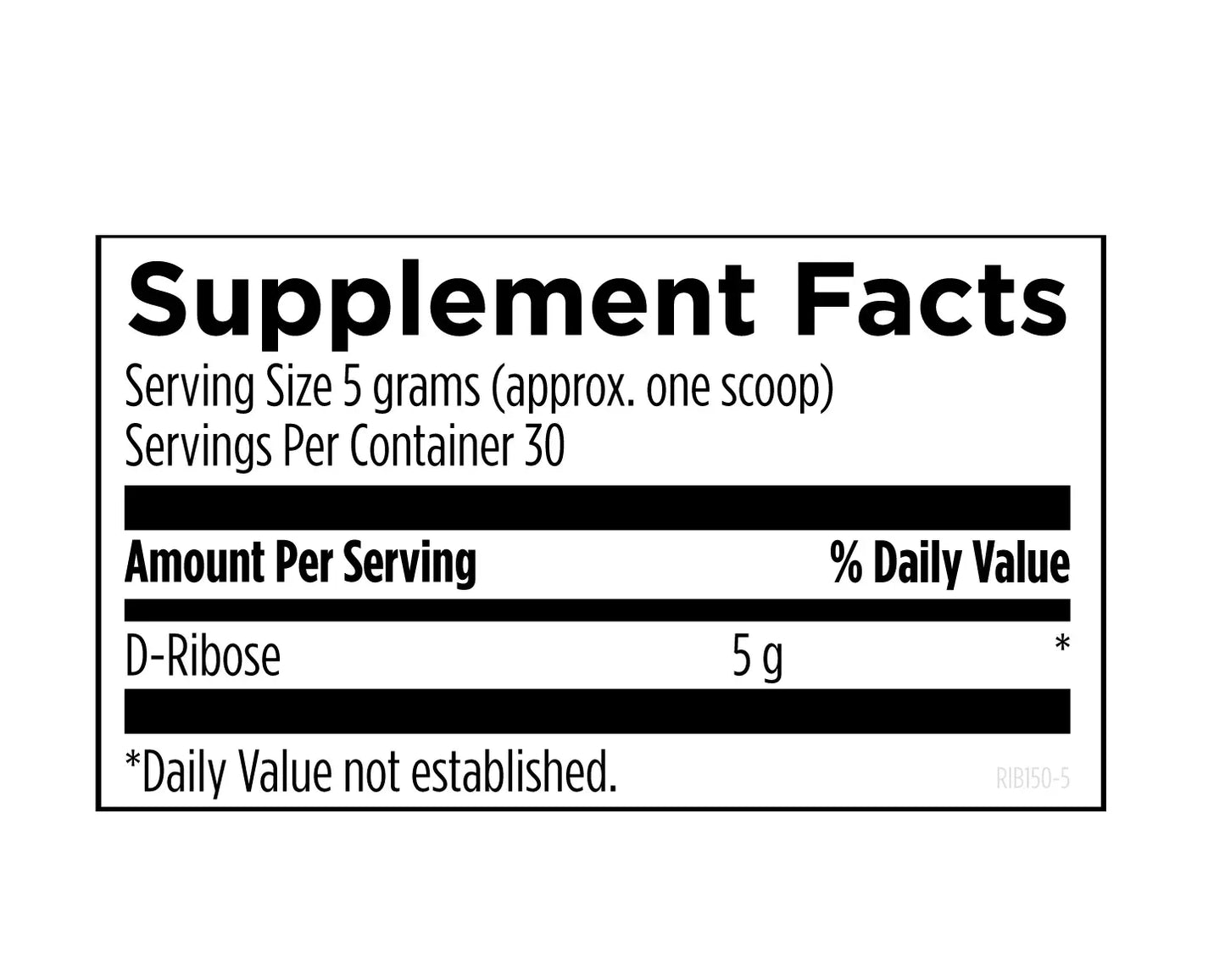 D-Ribose - 150 g powder