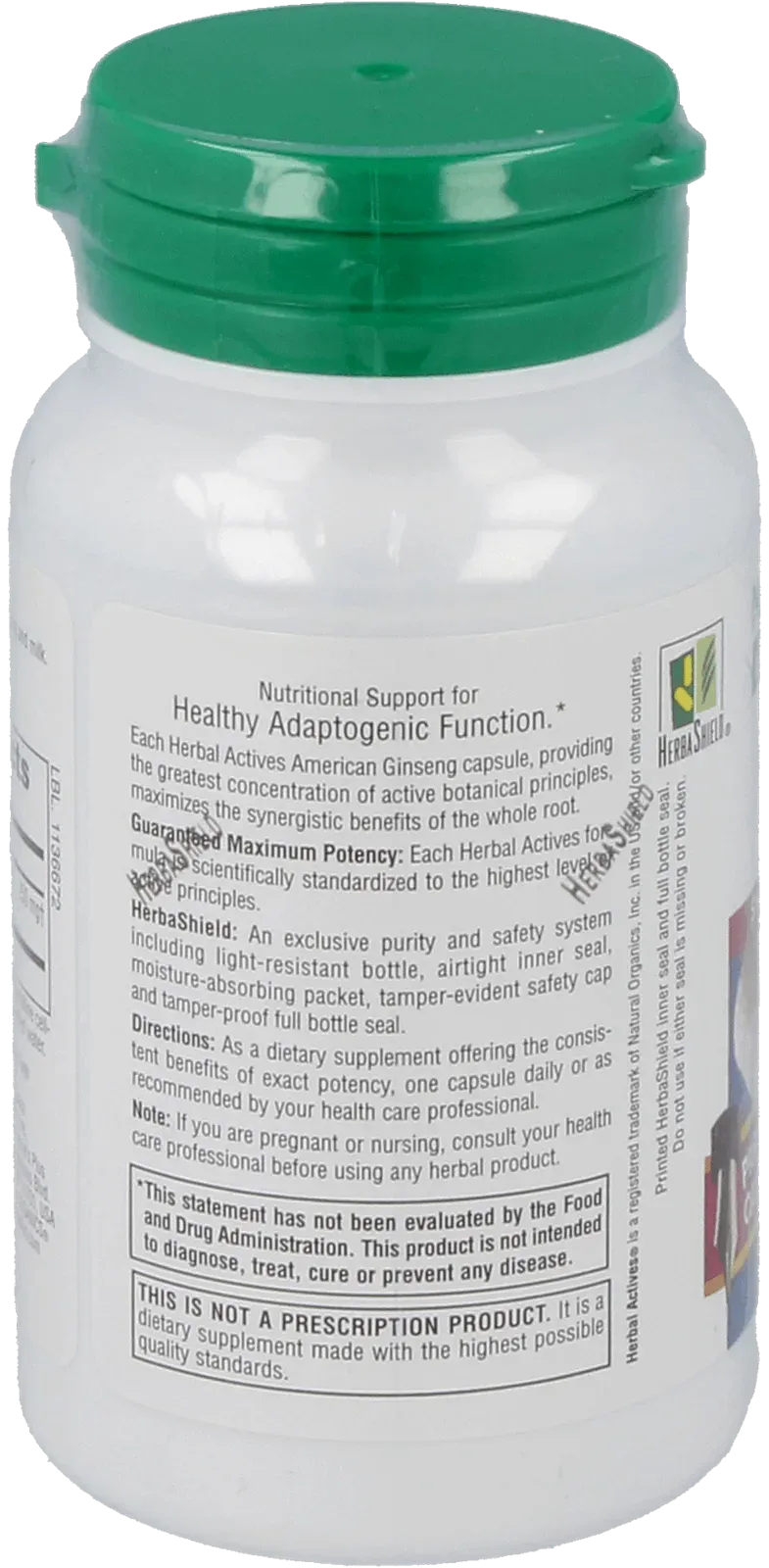 American Ginseng 250 mg - 60 Capsules