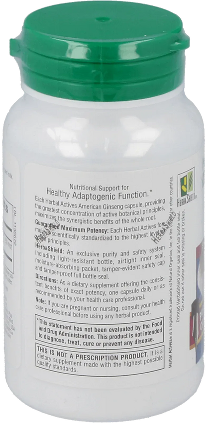 American Ginseng 250 mg - 60 Capsules