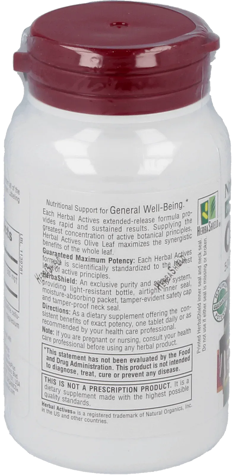 Olive Leaf 500 mg - 30 Tablets