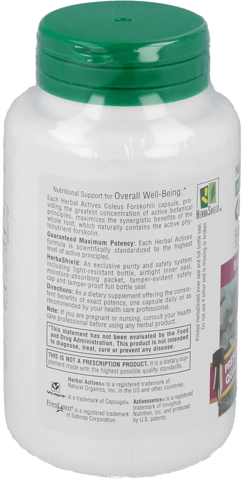 Coleus Forskohlii 125 mg - 60 Capsules