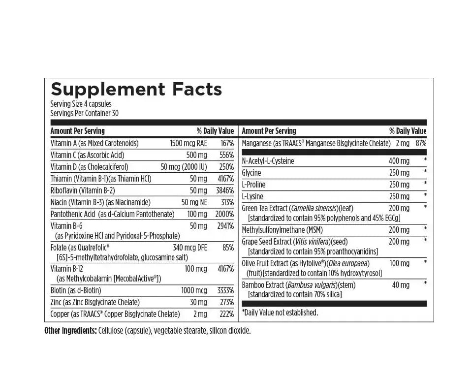 H-S-N Complete Hair, Skin & Nail Formula - 120 Capsules