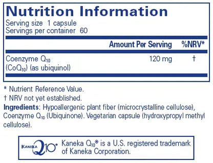 CoQ10 120 mg - 60 capsules