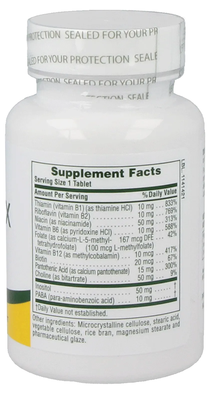 B-Complex with Rice Bran - 90 tablets