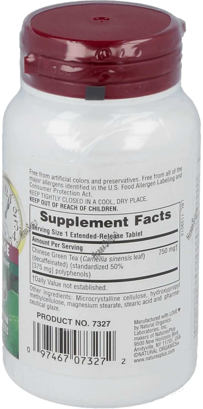 Chinese Green Tea 750 mg - 30 Tablets