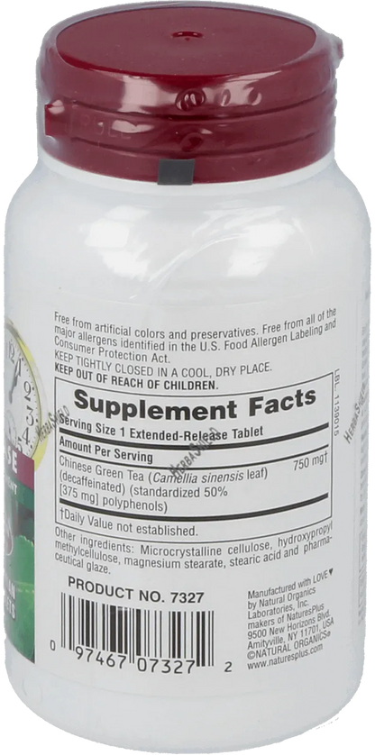 Chinese Green Tea 750 mg - 30 Tablets