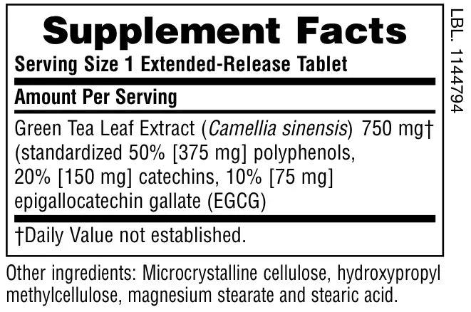 Chinese Green Tea 750 mg - 30 Tablets