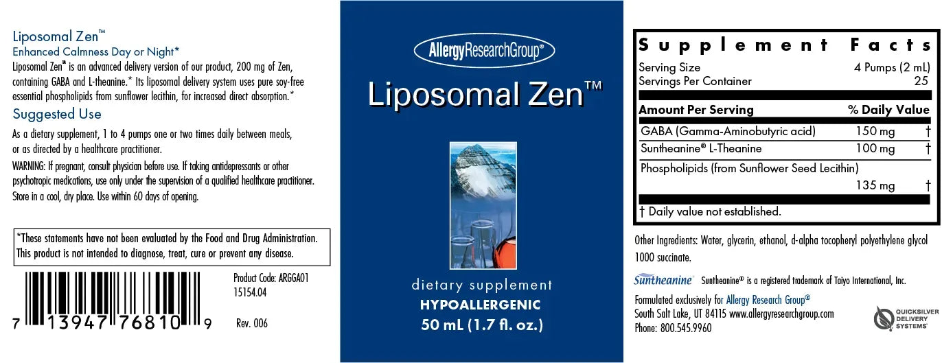 Liposomal Zen® - 50ml Liquid