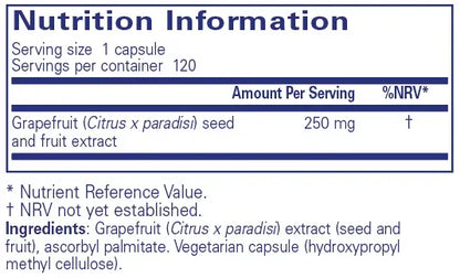 Grapefruit Seed Extract - 120 capsules