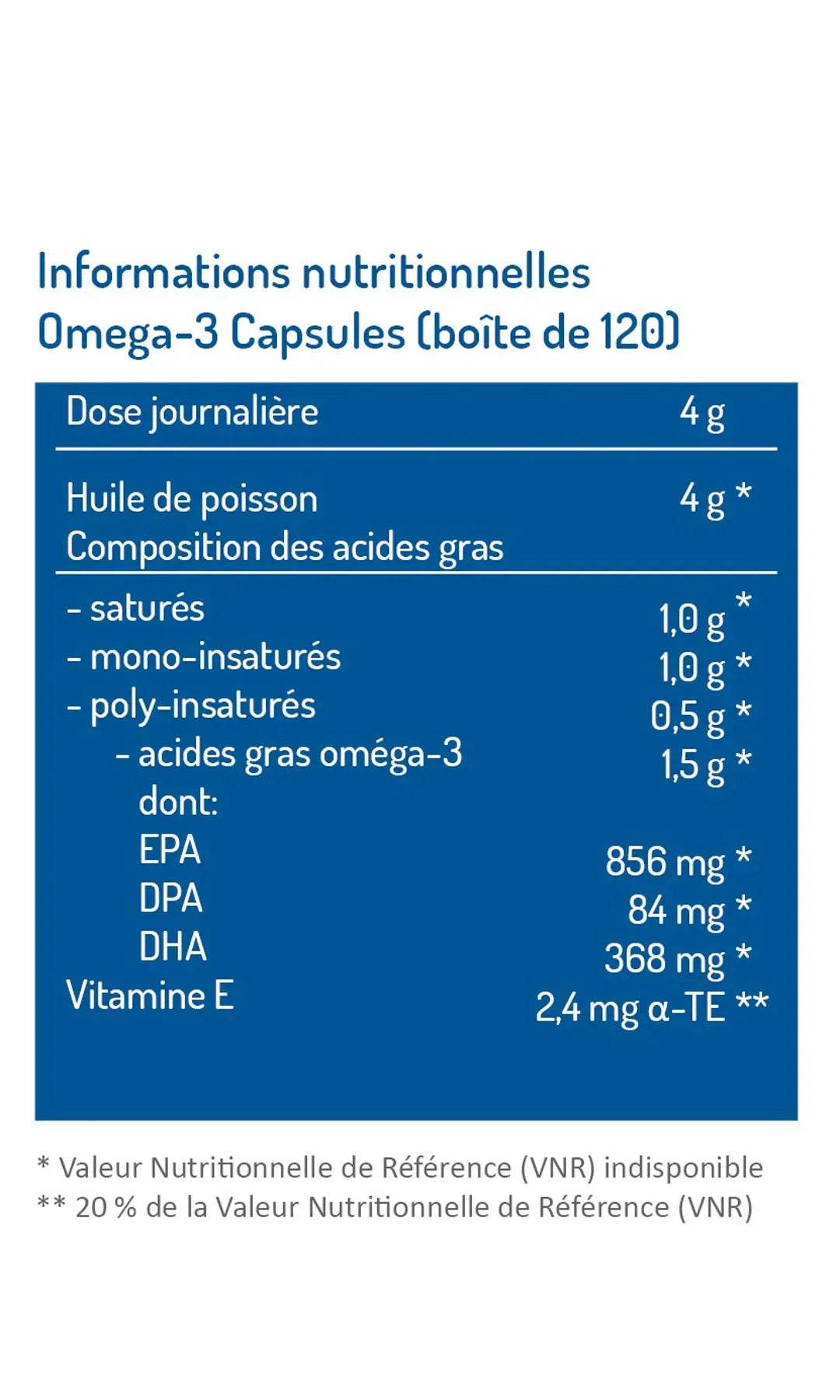 Omega-3 - 120 capsules