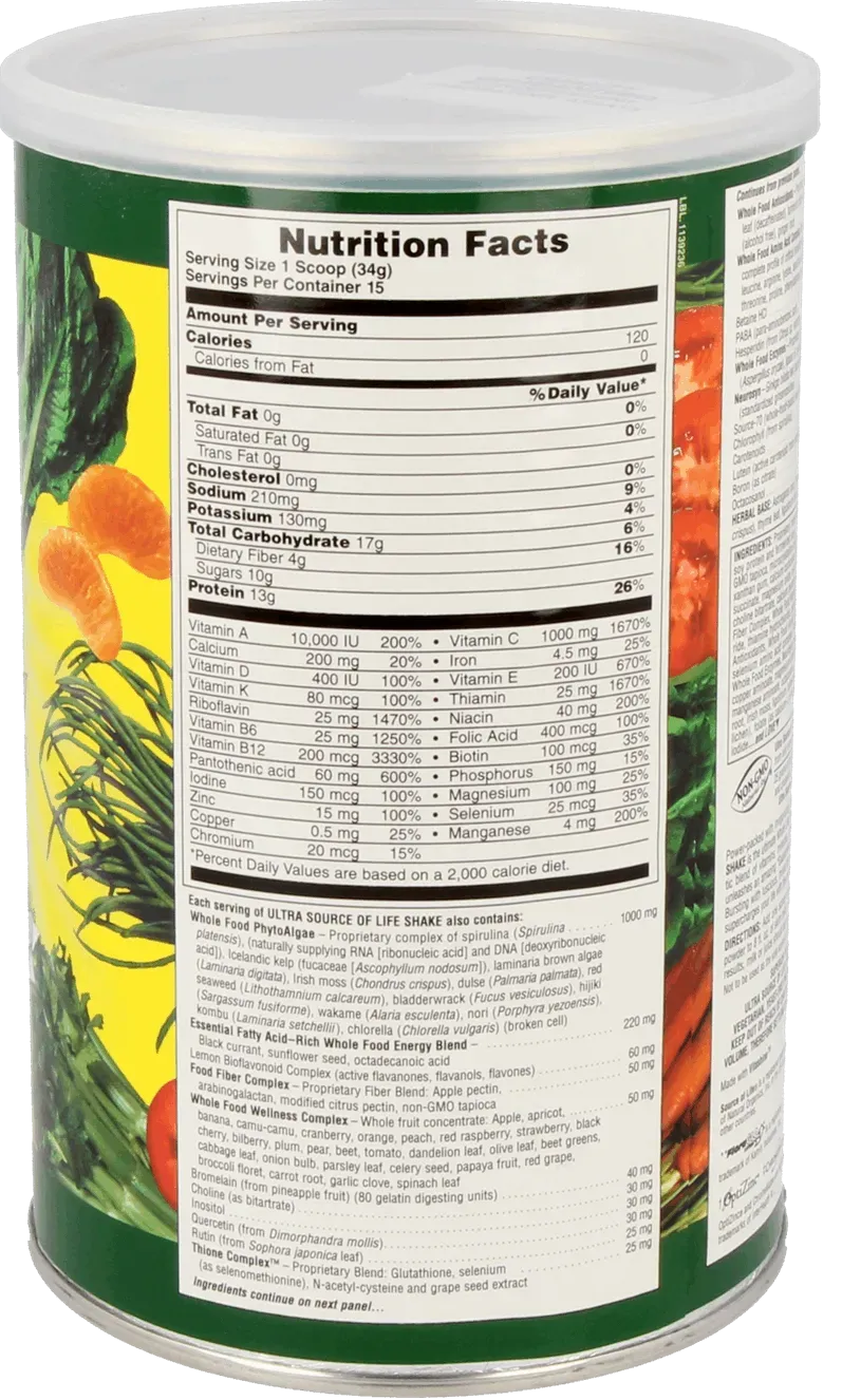 Ultra Source of Life® Energy Shake - 510g Powder